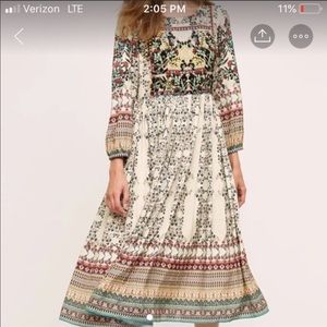 Anthropologie gown